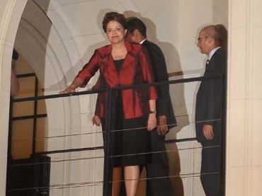  Dilma Rousseff (PT) defendeu a liberdade de imprensa durante evento que comemorou os 90 anos do jornal Folha de So Pau