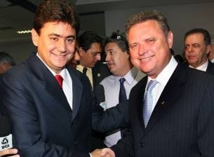 O secretrio Eder Moraes e o senador Blairo Maggi