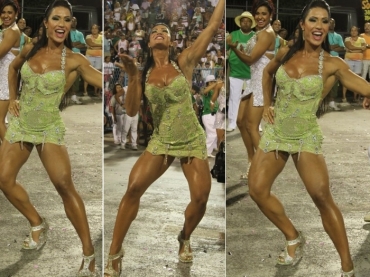Gracyanne Barbosa cai no samba na Marqus de Sapuca neste domingo (23)