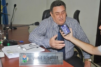 O vereador por Nova Mutum Unrio Schirmer, o Ratinho (PR), que ir disputar a presidncia da Ucmmat