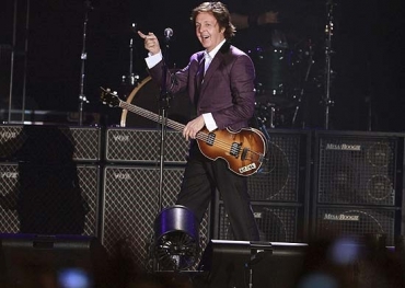 O cantor Paul McCartney durante apresentao em Porto Alegre no ltimo domingo