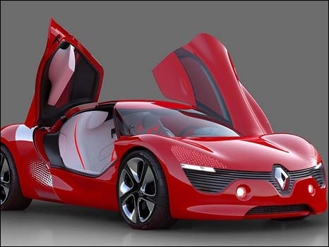 O carro-conceito de luxo da Renault, com ares de Ferrari,  eltrico.