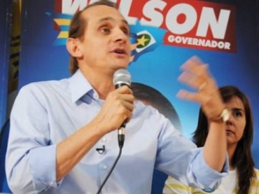 Wilson criticou duramente o candidato  reeleio, governador Silval Barbosa