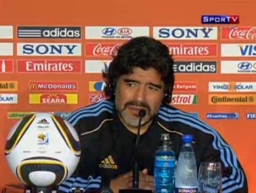 Maradona no admite sada, mas diz no ter foras: 