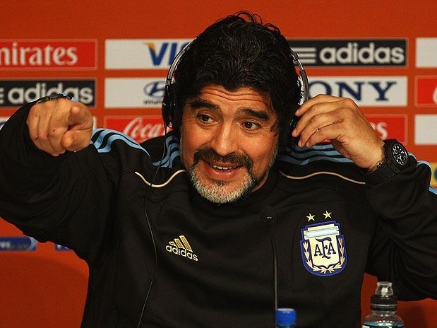 Maradona foi o capito na conquista do Mundial de 1986, vencendo a Alemanha na final