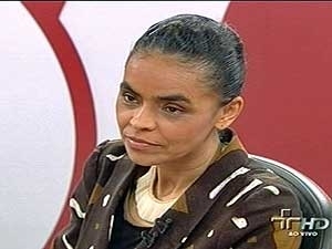 Marina Silva, durante entrevista ao programa