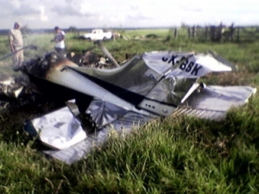 Avio caiu em Ipejh, cidade vizinha a Paranhos, em Mato Grosso do Sul