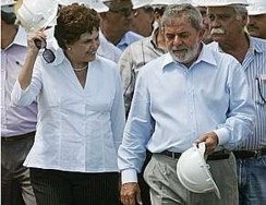 Dilma e Lula visitam a Barragem de Setubal