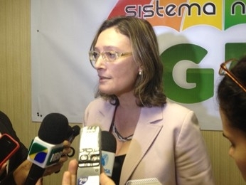 A ministra Maria do Rosrio (Direitos Humanos) no lanamento do Sistema Nacional LGBT