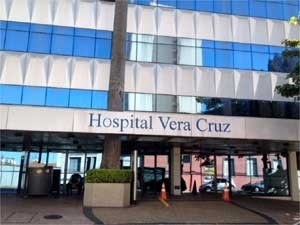 Fachada do Hospital Vera Cruz, em Campinas