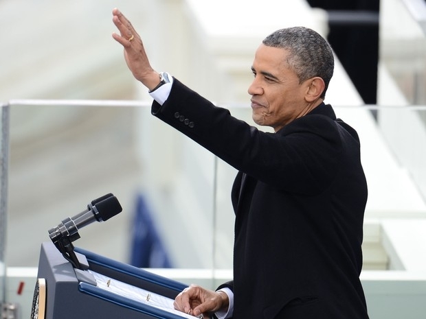 Obama se prepara para fazer discurso depois do juramento