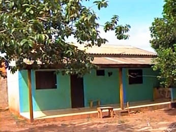 Casa em que a criana morava com os pais em Tangar da Serra