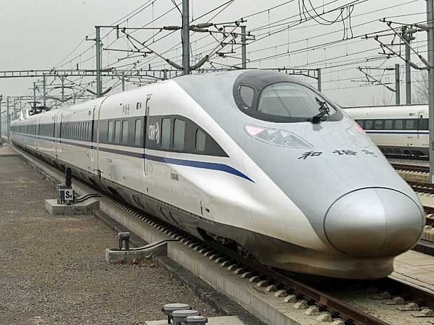 Trem de alta velocidade ligar Pequim a Guangzhou. Viagem de 2,3 mil km ser feita em 8 horas