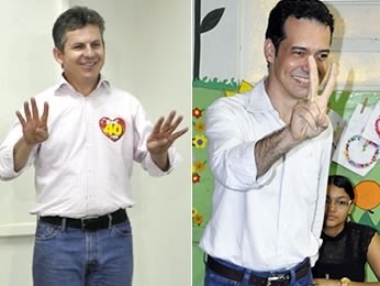Mauro Mendes e Ldio Cabral concorrem nas urnas pelo cargo de prefeito de Cuiab