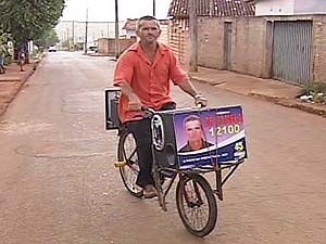 Bicicleta usada no perodo eleitoral era emprestada