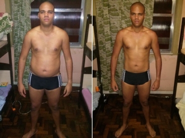 O militar Srgio Adriano Caetano da Silva emagreceu mais de 15 kg. em dois meses aps provocao dos colegas