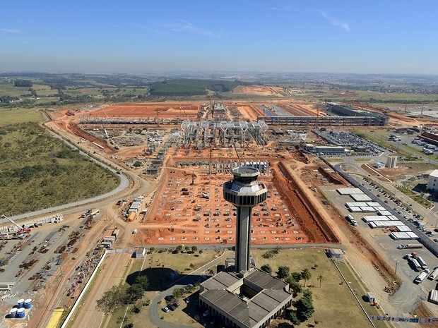 Obras do novo terminal do Aeroporto Internacional de Viracopos