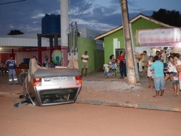 Motorista atropelou vtimas em avenida de Rondonpolis.