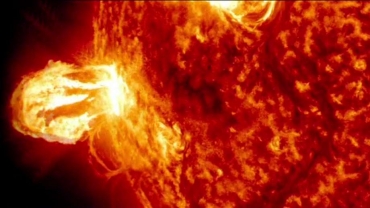A Nasa divulgou imagens dos momentos em que ocorreram exploses no sol