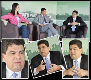 Senador Cidinho  entrevistado por Romilson Dourado e Patrcia Sanches