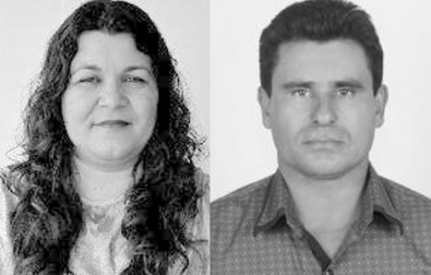 Candidatos a prefeito de Conquista D'Oeste, domingo, Maria Lcia e  Jos Carlos