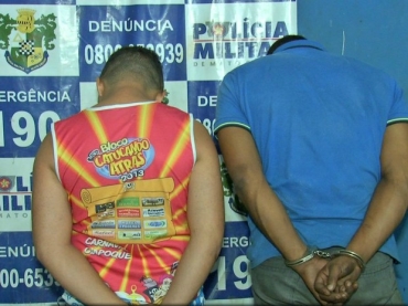 Rapazes foram presos em Vrzea Grande (Foto: Reproduo/TVCA)