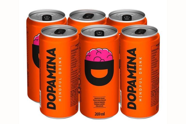 A bebida energtica Dopamina teve sua fabricao, distribuio e venda proibidas pela Anvisa nesta segunda-feira (Dopamina/Divulgao)