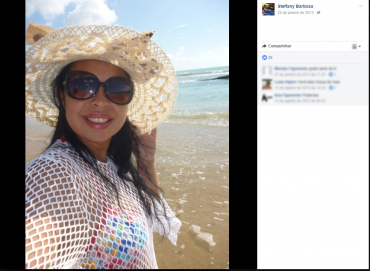 Vanessa Steffany Barbosa de Souza, de 29 anos, foi encontrada morta no domingo (20) (Foto: Facebook/Reproduo)