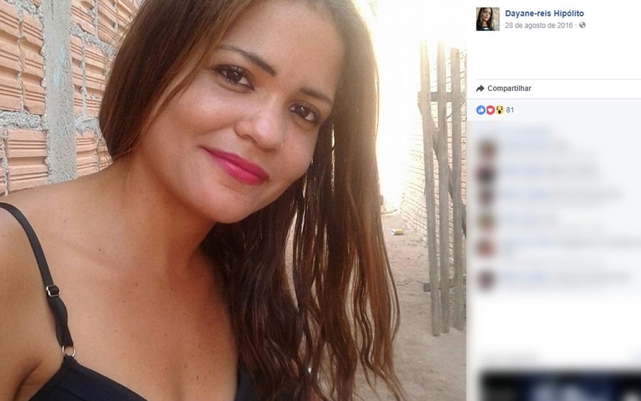 Dayane Reis Hiplito Araruna  procurada pela justia, acusada de matar o namorado em Peixoto de Azevedo (Foto: Facebook/Reproduo)