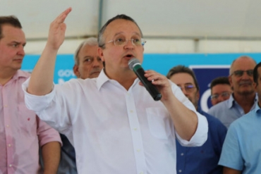 O governador Pedro Taques, que rebateu a crtica feita por sindicalistas 
