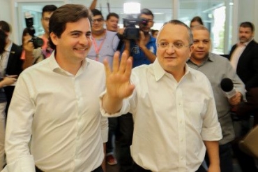 O deputado federal Fabio Garcia e o governador Pedro Taques: crticas de Mauro Mendes