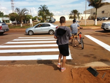 Nmero de pedestre e ciclistas que morreram no trnsito em MT caiu 28% e 43%, respectivamente  Foto: Prefeitura de Campo Novo do Parecis/Divulgao