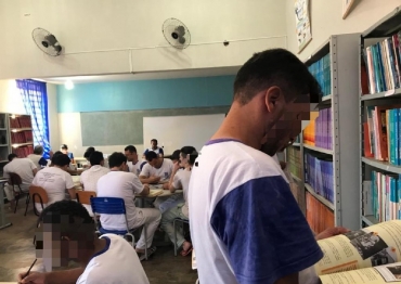 Detentos tm aulas de reforo em Mato Grosso  Foto: Sejudh-MT/Divulgao