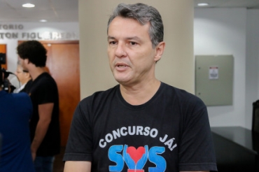 O sindicalista Oscarlino Alves, um dos representantes do Frum Sindical