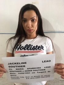 Jackeline Leo Southier foi presa no domingo (13)  Foto: Polcia Civil-MT/ Divulgao