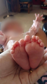 Beb de 8 meses morreu com suspeita influenza na UTI do Pronto-Socorro de Cuiab  Foto: Arquivo pessoal