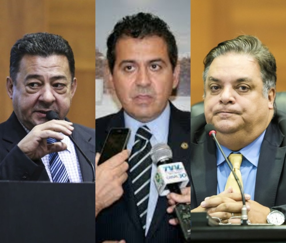 Segundo a ALMT, veculos estavam com Mauro Savi (DEM), Daltinho (Patriota) e Gilmar Fabris (PSD), todos ex-deputados  Foto: G1/Montagem
