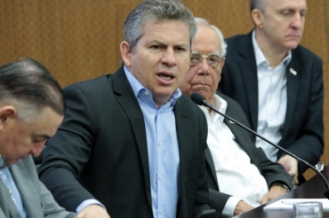 O governador Mauro Mendes: Congresso Nacional no tem coragem de propor mudanas