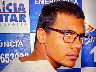 Marcos Silva Perinete, de 26 anos, suspeito de estuprar garotas de programa em Rondonpolis.  Foto: Reproduo/TVCA