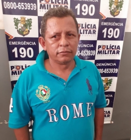 Benedito Costa Miranda, de 47 anos, preso em Cuiab  Foto: Polcia Militar - MT