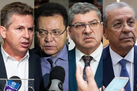 Mauro Mendes, Eduardo Botelho, Guilherme Maluf e Jayme Campos: todos contraram a Covid