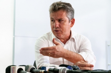 O governador, Mauro Mendes: apoio a Roberto Frana
