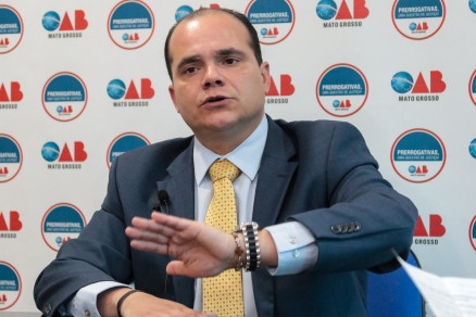 O presidente da OAB Mato Grosso, Leonardo Campos: 