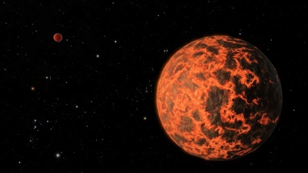 Ilustrao do candidato a exoplaneta UCF-1.01, encontrado pelo telescpio Spitzer, da Nasa.