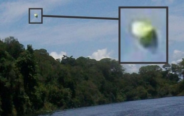 Imagem ampliada do possvel objeto voador  