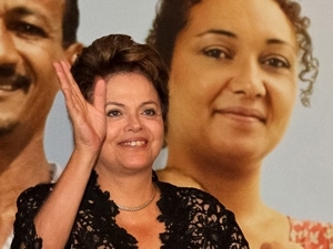 Dilma durante cerimnia do programa Minha Casa, Minha Vida (Foto: Roberto Stuckert / PR)