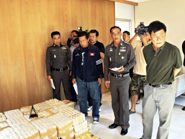 As autoridades tailandesas expropriaram um carregamento de mais de 3,8 milhes de pastilhas de metanfetamina e 71 kg de 