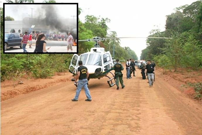 Mais de 50 homens procuram por assaltantes na estrada de na mata; bando provocou terror em Tapurah