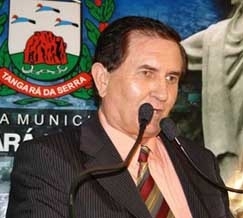 O prefeito interino, Miguel Romanhuk (DEM), cotado para ficar no cargo