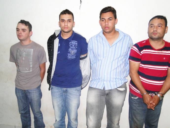 PM prendeu arrombadores Daniel, Alan, Rogrio e Marcelo, em operao em Vrzea Grande
